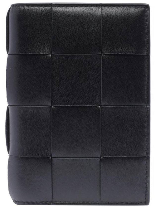 Bottega Veneta Leather Small Business Card Wallet Black