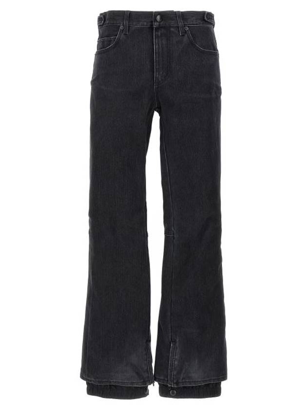Balenciaga Denim Straight Pants 777211TPW598195 WASHED BLACK RING