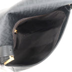 FENDI Zucchino Mamma Baguette PVC Leather Bag Black 8BR001