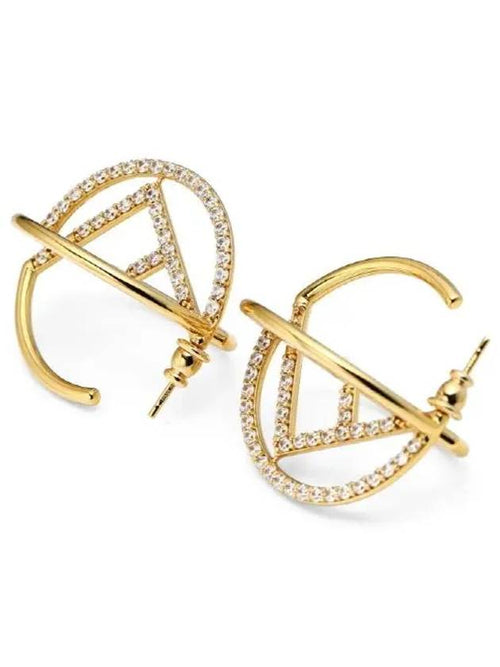 Fendi Women's F Is Fendi Earrings Gold