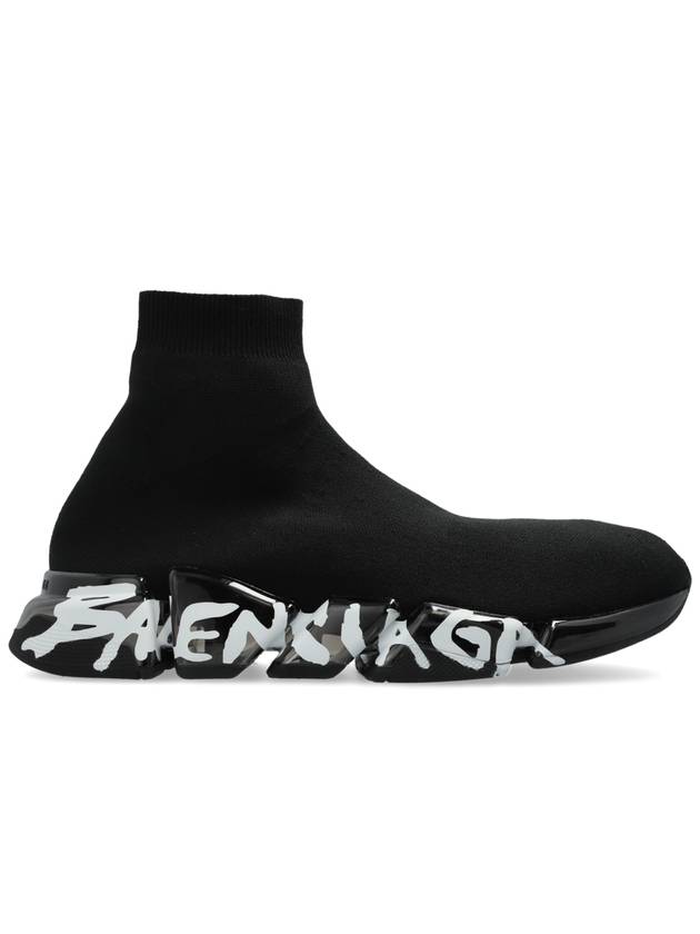 Balenciaga Men's Speed 2 High Top Sneakers Black