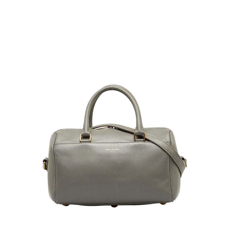 Saint Laurent Duffle Bag in Calf Leather Grey 330958