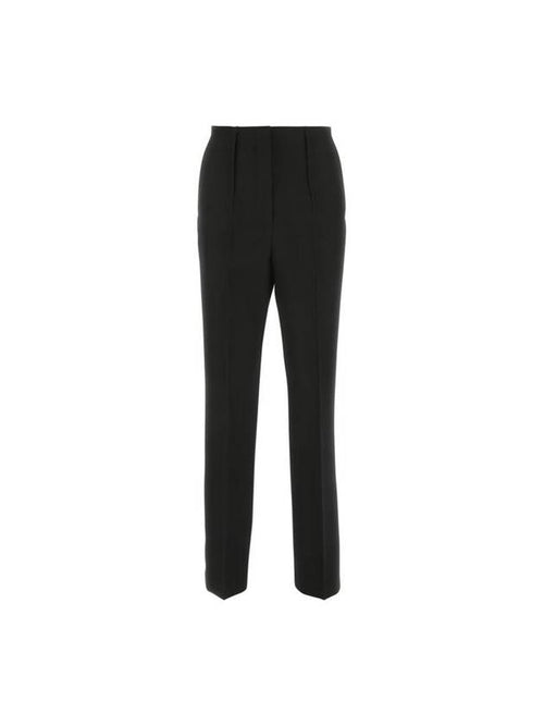 Fendi Women's Grande Poudre Wool Cigarette Pants Black