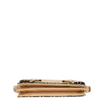 Fendi Zucca Velour Lizard Shoulder Bag