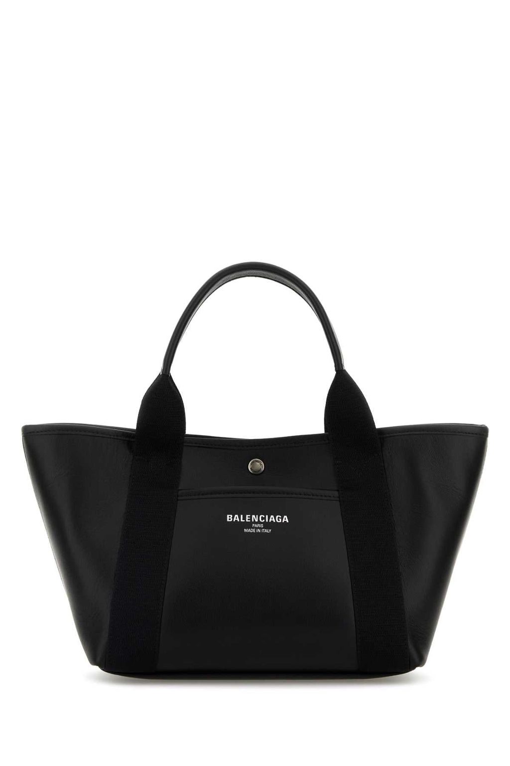 Balenciaga Women Black Leather Biarritz Shopping Bag