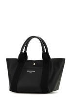 Balenciaga Women Black Leather Biarritz Shopping Bag