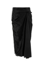 Balenciaga Women Black Satin Skirt