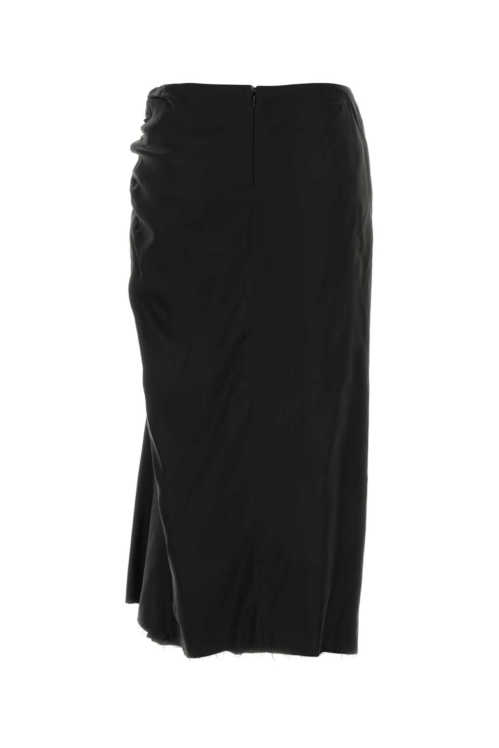 Balenciaga Women Black Satin Skirt