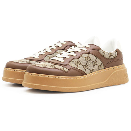 Gucci GG Canvas Leather Sneakers