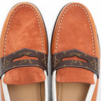 Louis Vuitton Monogram Leather Suede Loafer