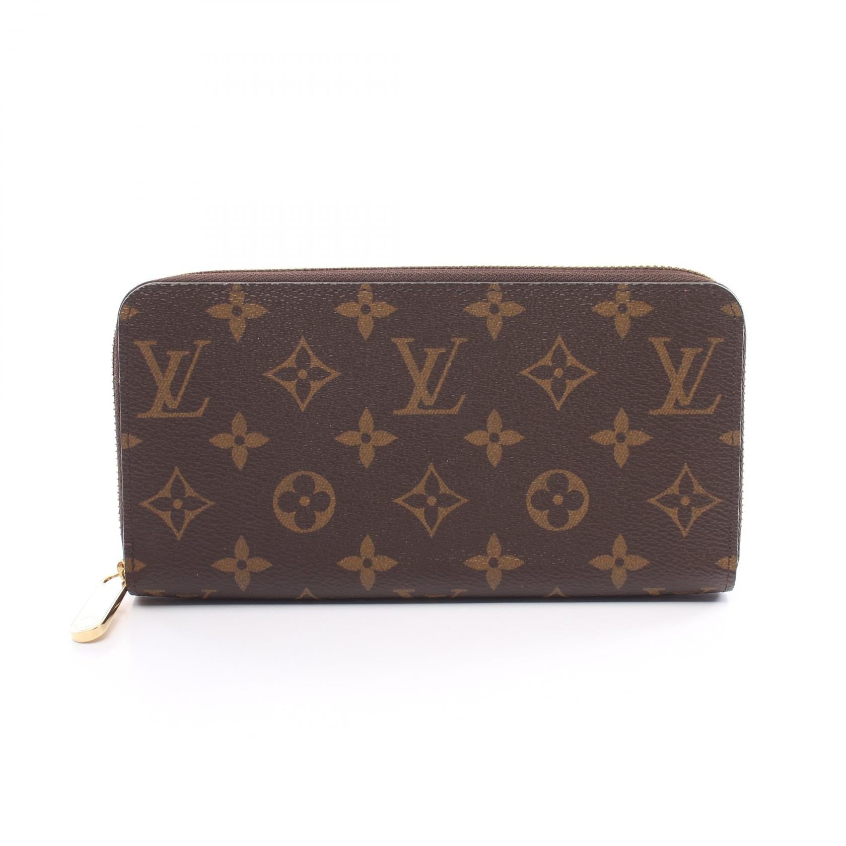 Louis Vuitton Zippy Wallet Canvas Long Wallet M42616 in Excellent Condition