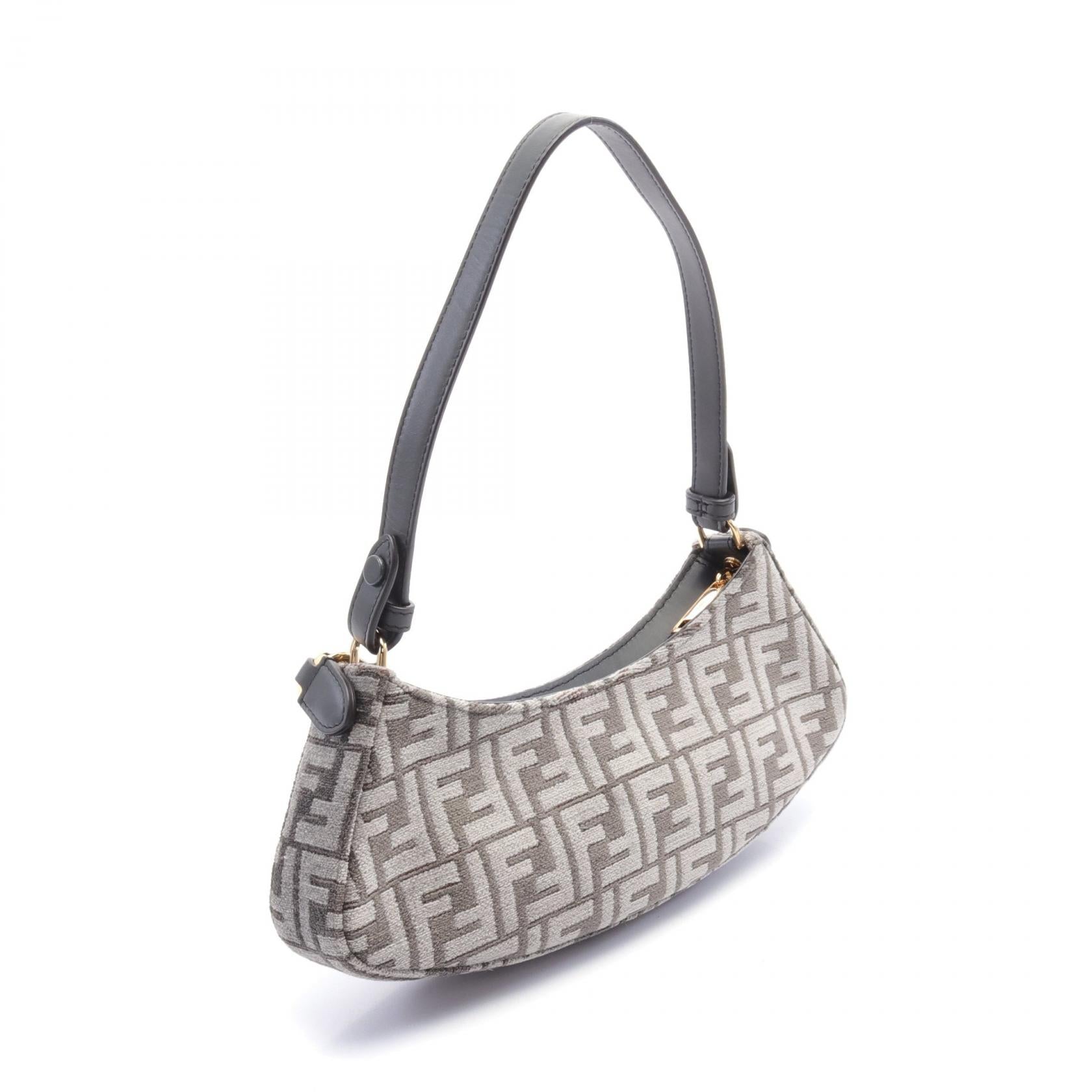 Fendi O'Lock Swing Hobo FF Logo Shoulder Bag