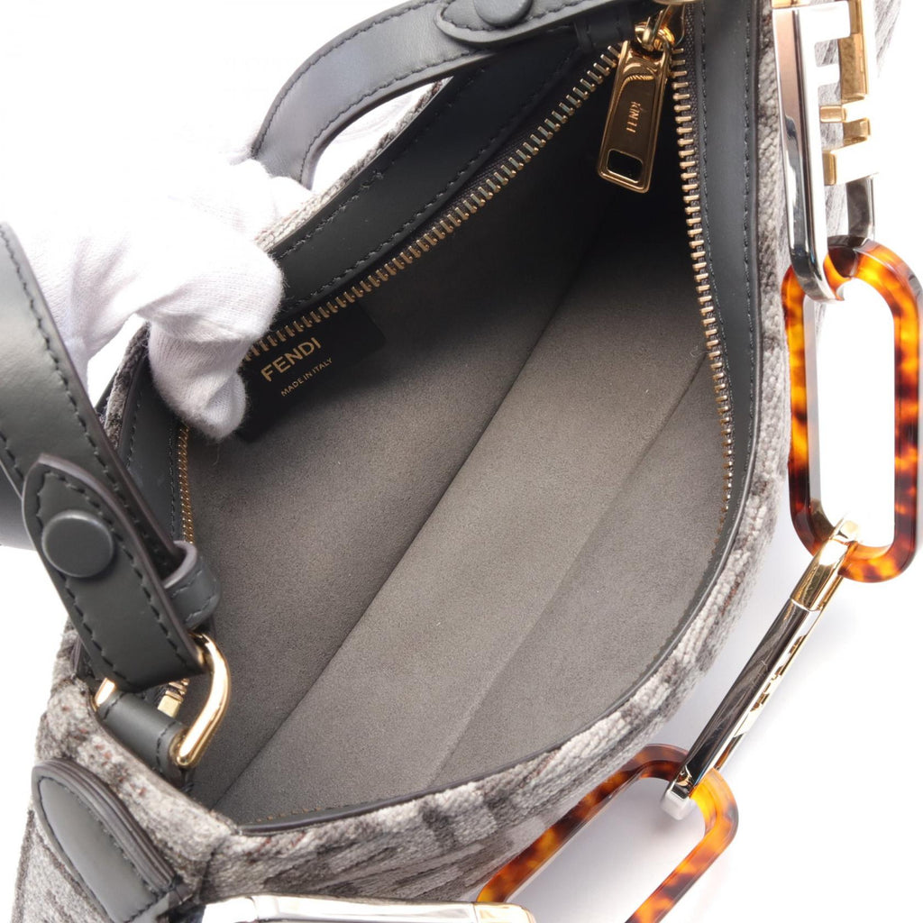 Fendi O'Lock Swing Hobo FF Logo Shoulder Bag