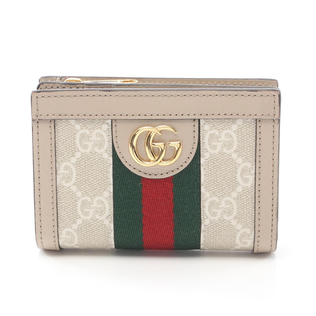 Gucci Ophidia GG Supreme PVC Coated Canvas Leather Wallet
