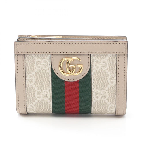 Gucci Ophidia GG Supreme PVC Coated Canvas Leather Wallet