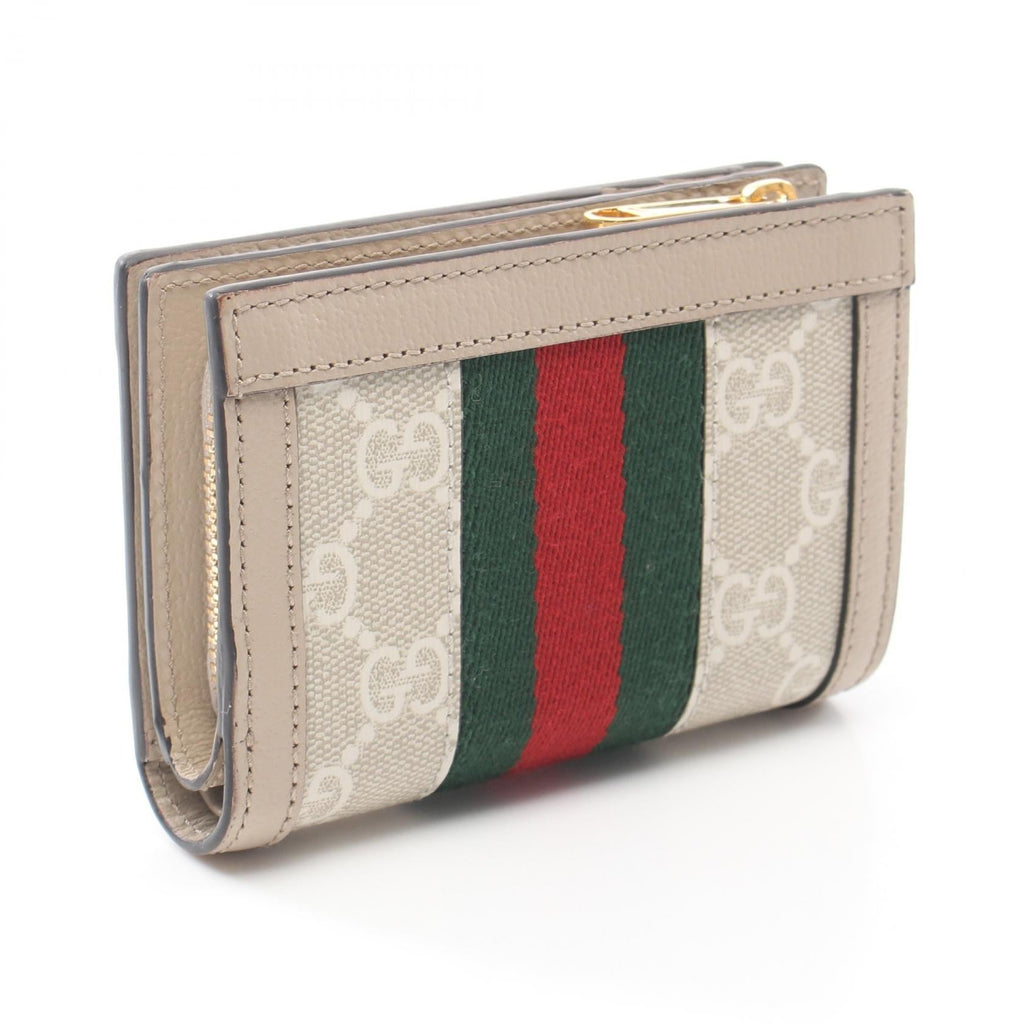 Gucci Ophidia GG Supreme PVC Coated Canvas Leather Wallet