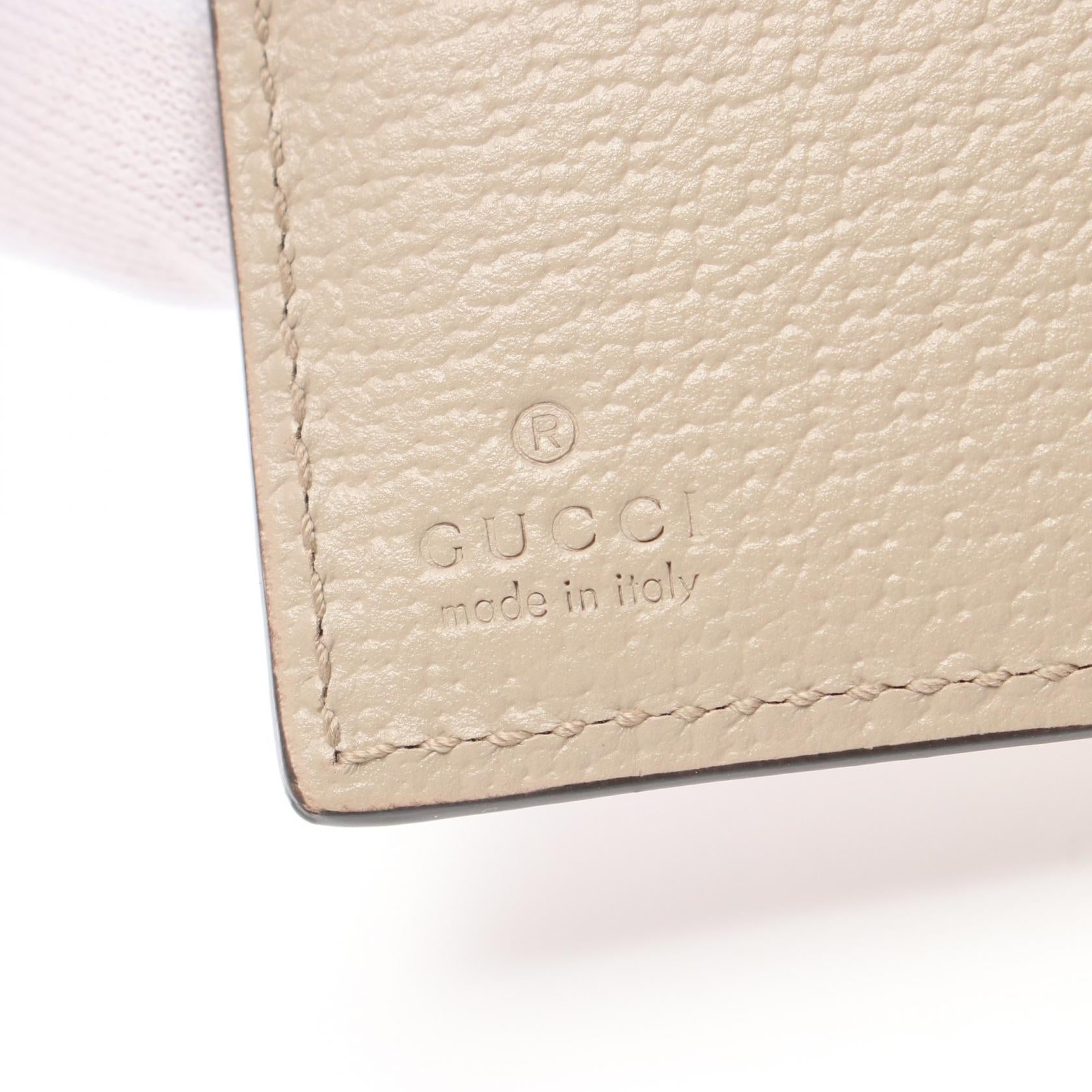 Gucci Ophidia GG Supreme PVC Coated Canvas Leather Wallet