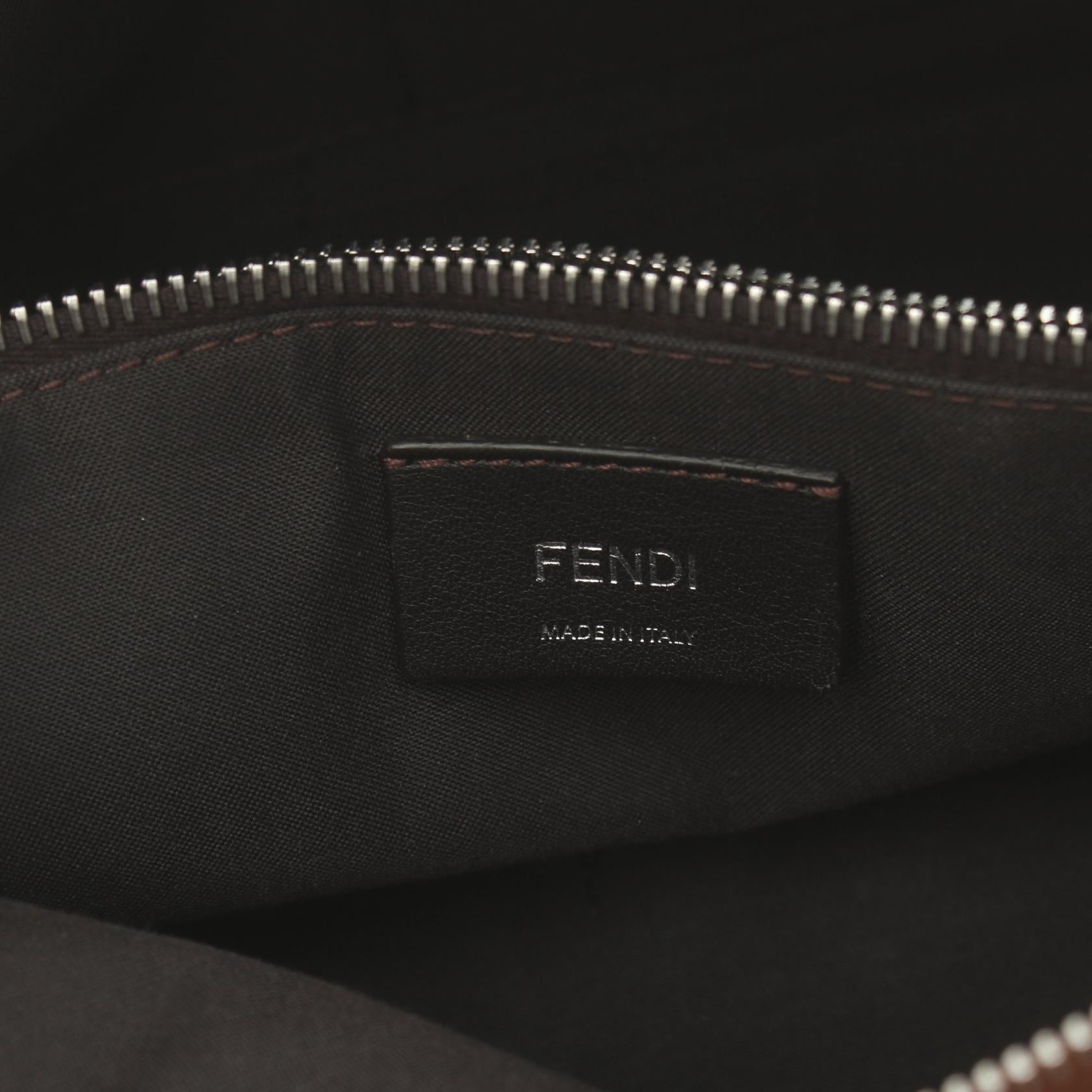 Fendi By The Way Medium Canvas Leather Handbag