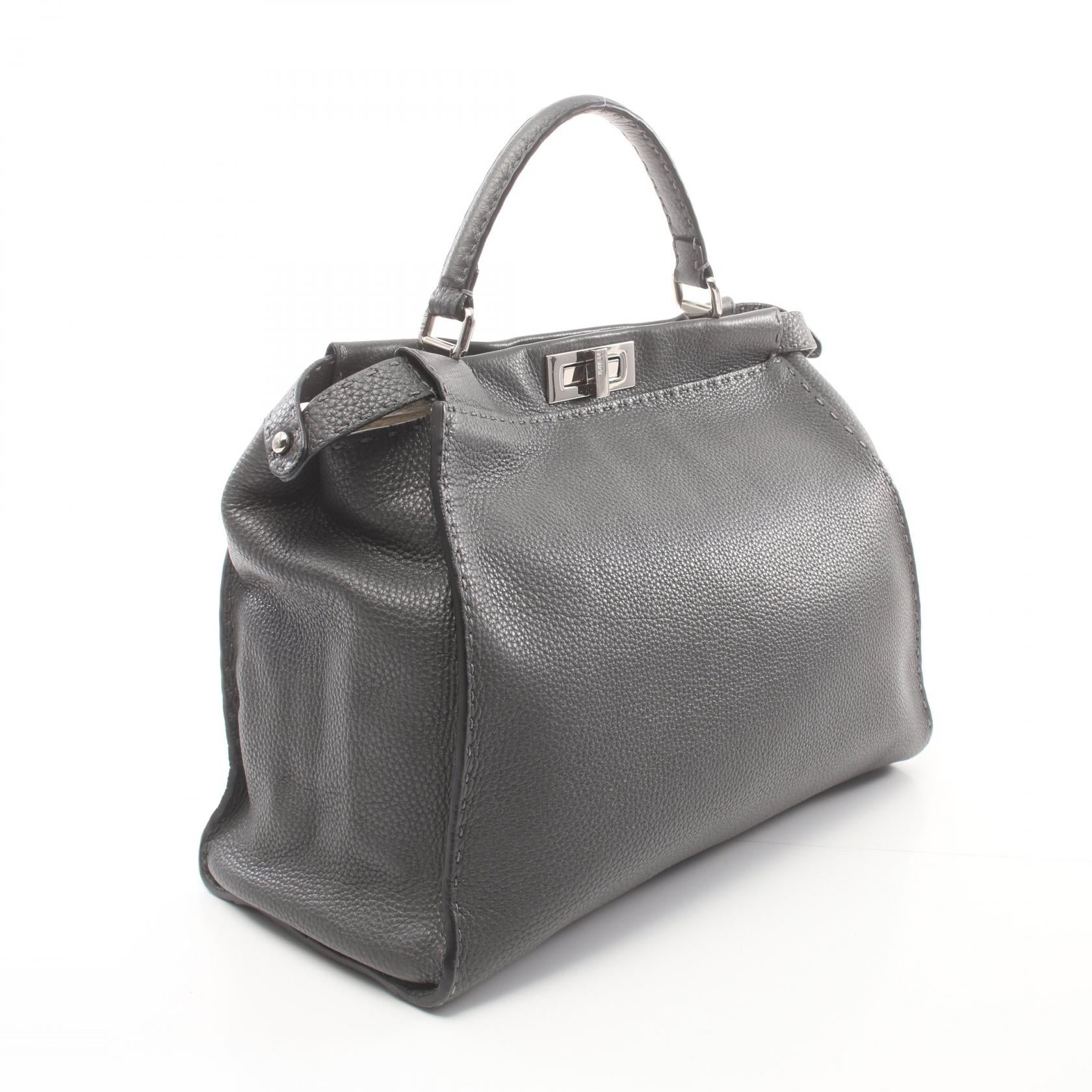 Fendi Peekaboo Large Selleria Leather Handbag