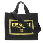 Fendi Canvas 2way Logo Tote Bag