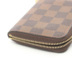 Louis Vuitton Damier Ebene Zippy Coin Case  Canvas Coin Case N63070 in Great Condition