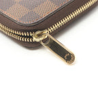 Louis Vuitton Damier Ebene Zippy Coin Case  Canvas Coin Case N63070 in Great Condition