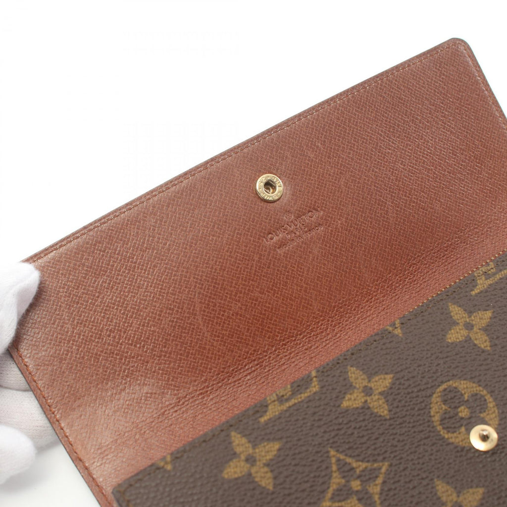 Louis Vuitton Monogram Portefeuille Sarah Canvas Long Wallet M61724 in New Condition