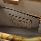 Fendi Fendace Mini Peekaboo Leather Handbag