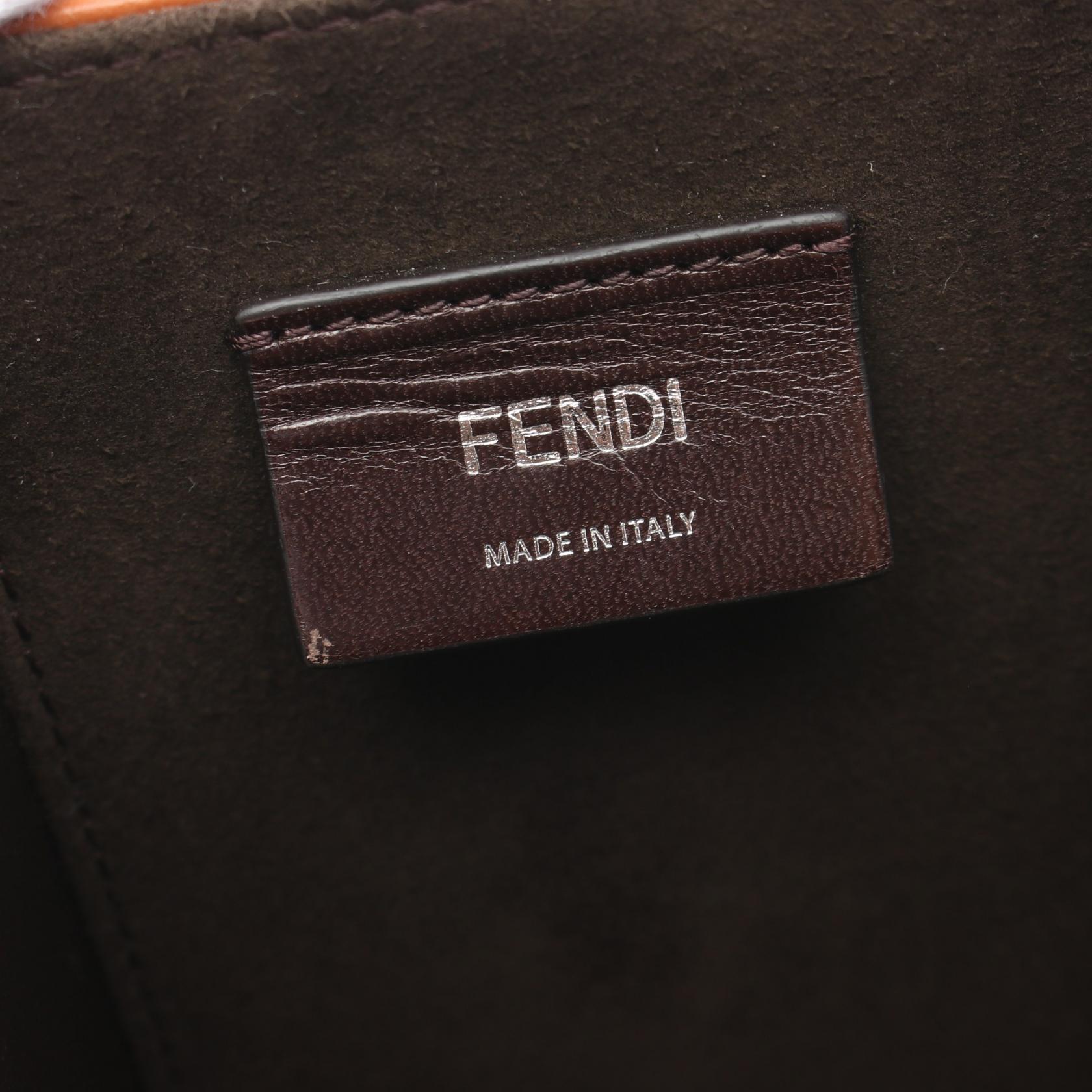 Fendi Leather Box Shoulder Bag 7VA519