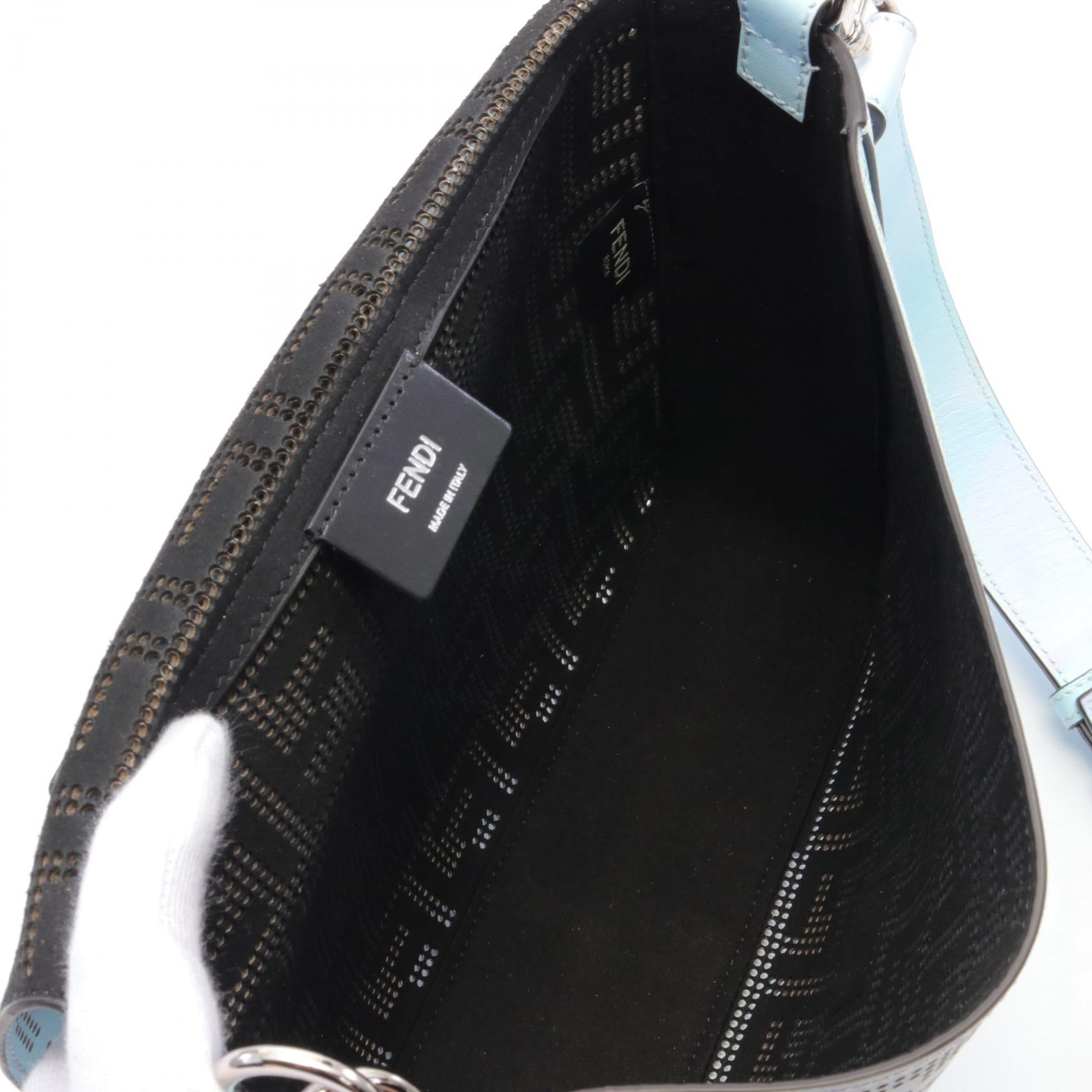 Fendi Leather Baguette Messenger Bag