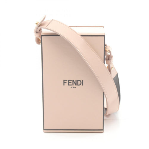 Fendi Leather Box Shoulder Bag 8BT339