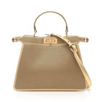 Fendi Fendace Peekaboo Medium Leather Handbag
