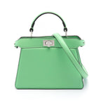 Fendi Peekaboo ISeeU Leather Handbag Green