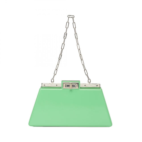 Fendi Peekaboo Cut Medium Leather Shoulder Bag