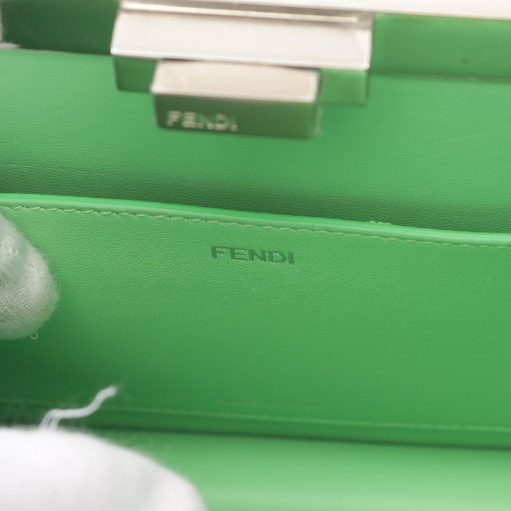 Fendi Peekaboo Cut Medium Leather Shoulder Bag