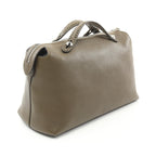 Fendi By The Way Large Leather Handbag Khaki