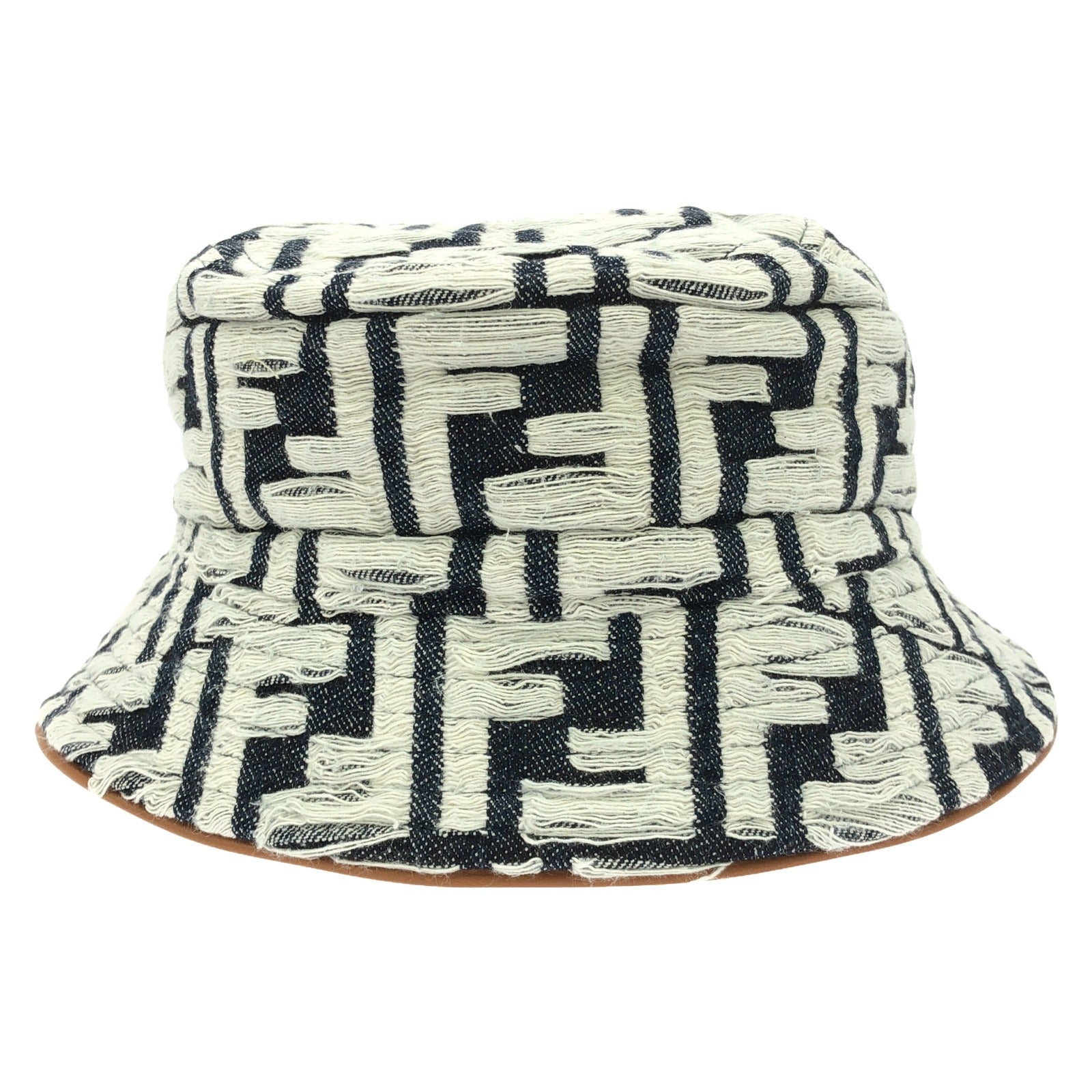 Fendi Cotton Bucket Hat Navy