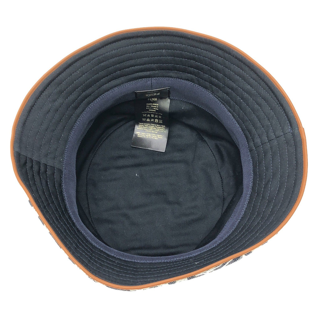Fendi Cotton Bucket Hat Navy