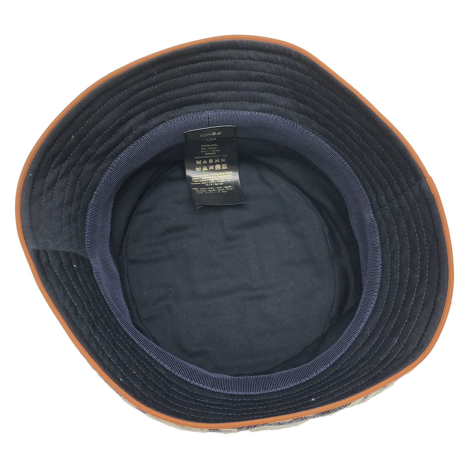 Fendi Cotton Bucket Hat Navy