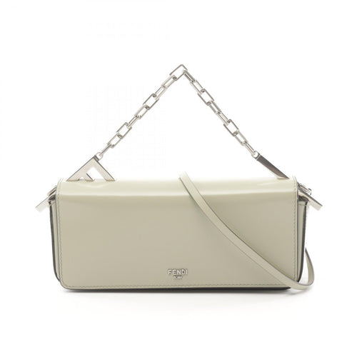 Fendi Leather First Side Handbag Green