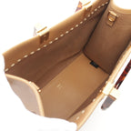 Fendi Sunshine Medium Tote Bag Leather Beige