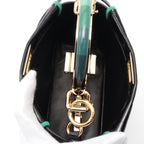 Fendi Mini Peekaboo Iconic Patent Leather Handbag
