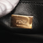 Fendi Mini Peekaboo Iconic Patent Leather Handbag