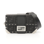 Fendi Zucca Canvas Leather Shoulder Bag