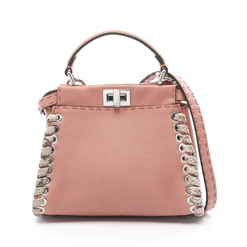 Fendi Mini Peekaboo Leather Handbag 8BN244