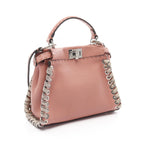 Fendi Mini Peekaboo Leather Handbag 8BN244