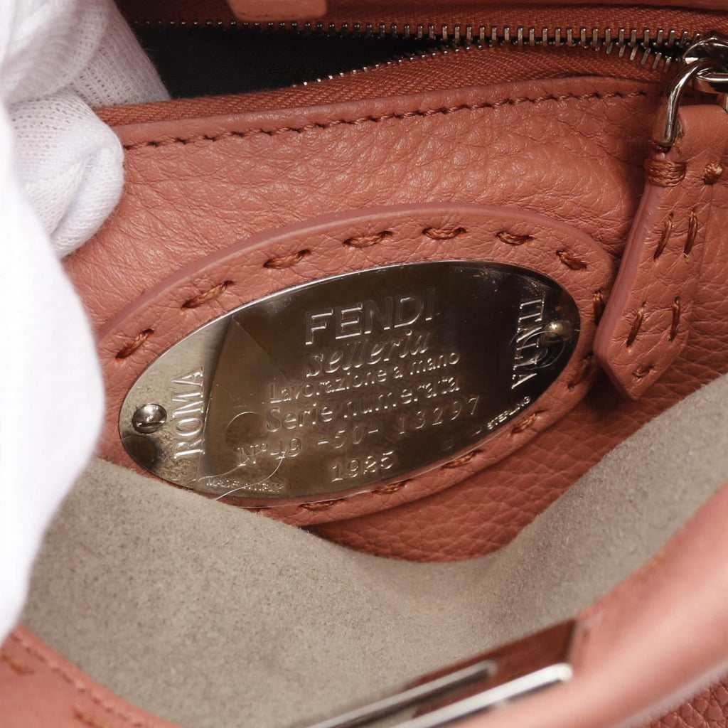 Fendi Mini Peekaboo Leather Handbag 8BN244