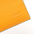 Fendi Leather Bifold Wallet Orange