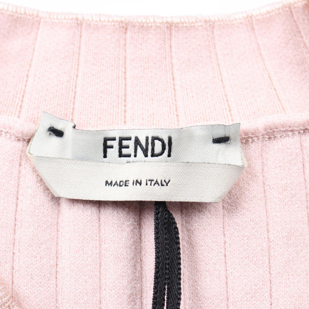 Fendi Rayon Dress Pink FZD863