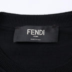 Fendi Zucca Wool Knit Top Black/Brown
